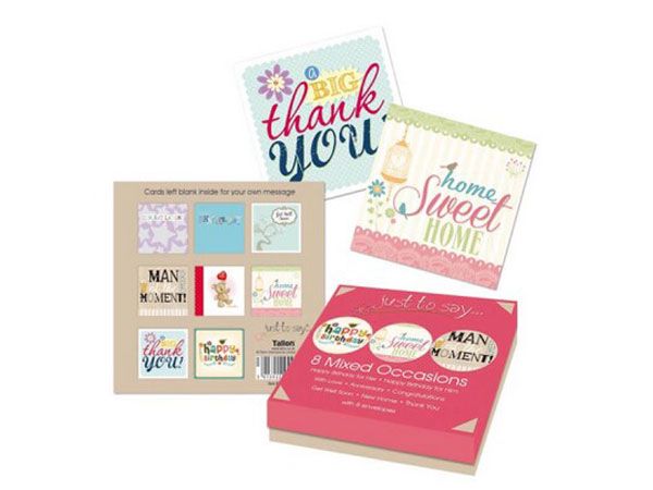 Just To Say...8pk Mixed Occasion Cards