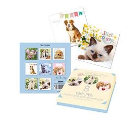 Just To Say - 8pk Cute Pets Notecards - For All Occasions