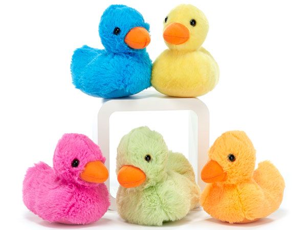 13cm Fluffy Cute Ducks, Assorted Picked At Random | 49137