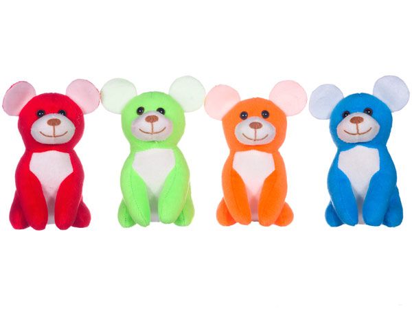 14cm Cute Bright Sitting Mouse, Assorted Picked At Random