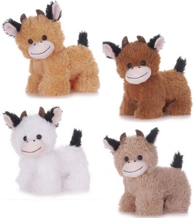 4x Natural Coloured Cows 9''/23cm In Assorted Colours