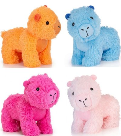 8'' / 22cm Standing Capybara Soft Toy, Bright Colours...Assorted Picked At Ran | 49501