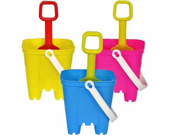 120x Small Square Castle Bucket And Spade Set...BULK BUY SAVER