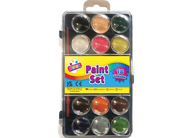 Art Box 18 Colour Paint Sets