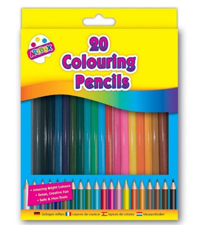 Wholesale 20 Pack Colouring Pencil Crayons | Bulk Buy