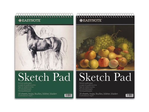 Easynote A3 20 Sheet Artists Sketch Pad, Assorted Picked At Random