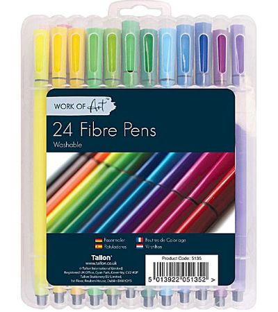 Wholesale 24 pack Washable Fibre Pens | Bulk Buy
