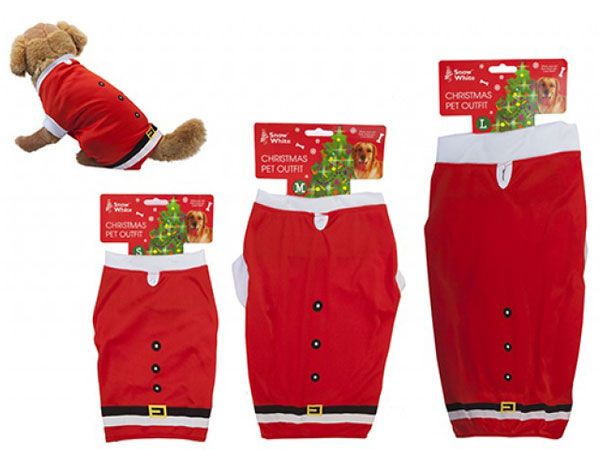12x Pet Santa Suits In Assorted Sizes