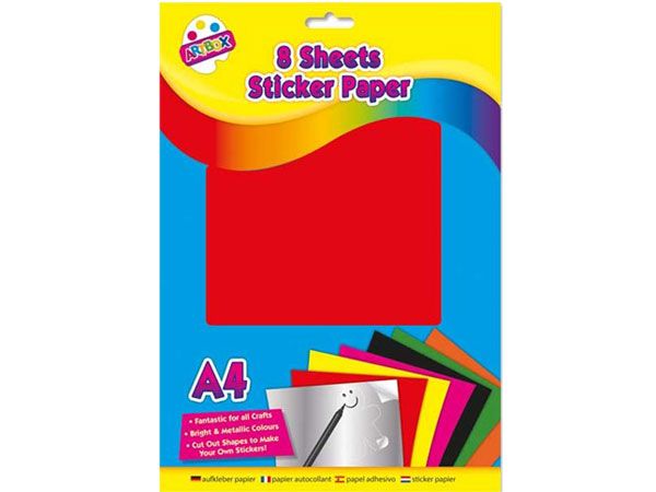 Art Box 8 Sheet A4 Sticky Paper | 5295