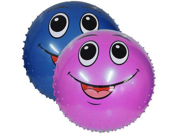 Extra LARGE 45cm Deflated Spikey Face Ball, Assorted Picked At Random