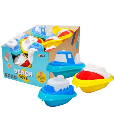 Small 13cm Plastic Boat...Assorted Colours Picked At Random