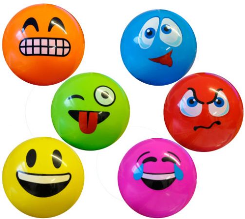 Wholesale Kids Play Balls | 15cm Smiley Face Design