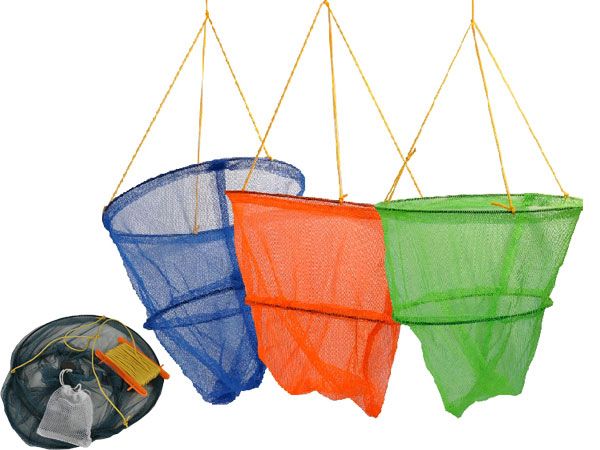 Lets Go Crabbing - 2 Tier 29cm Crab Net And Bait Bag, Assorted Picked At Random