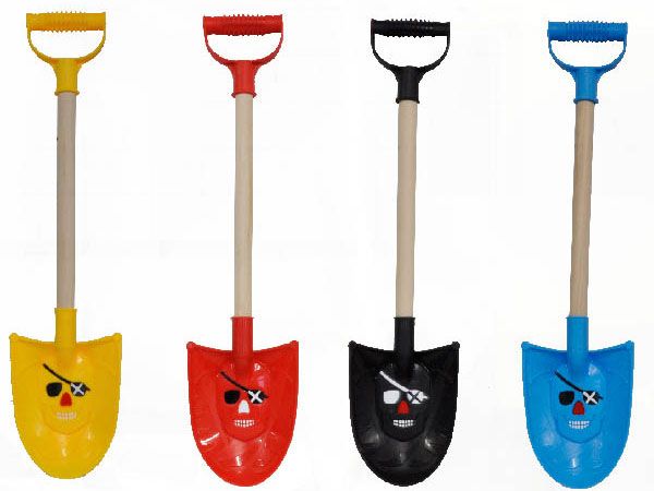 Pirate Spade, Wooden Handle, 49cm ASSORTED