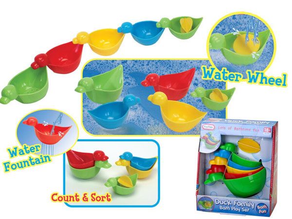 Duck Family Bath Play Set, by A to Z Toys