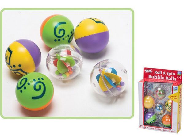Funtime Roll And Spin Bath Bubble Balls, by A to Z Toys