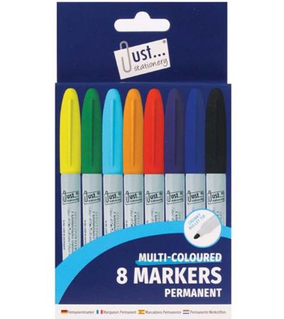 Wholesale Permanent Markers | 8 Multi Coloured