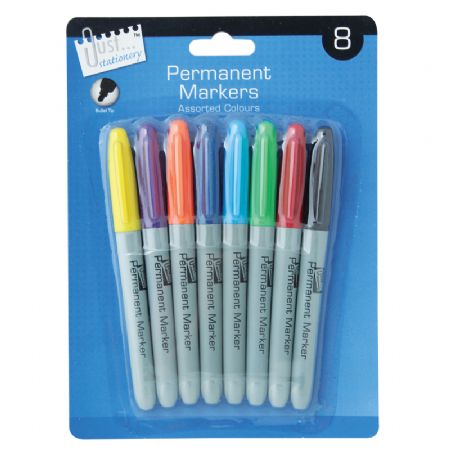Just Stationery 8pk Permanent Markers