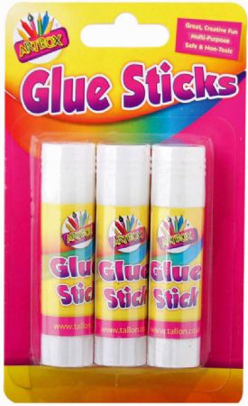 Art Box 3pk Twist Action Glue Sticks
