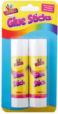 Art Box 2pk Twist Action Glue Sticks - Large 36g Tubes