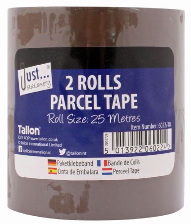 Just Stationery 2 Roll Parcel Tape