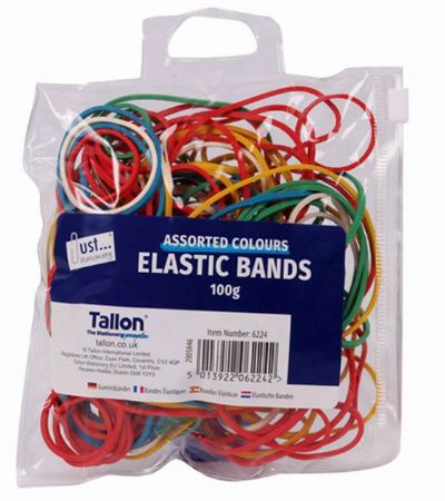 Wholesale elastic bands |Assorted 100g