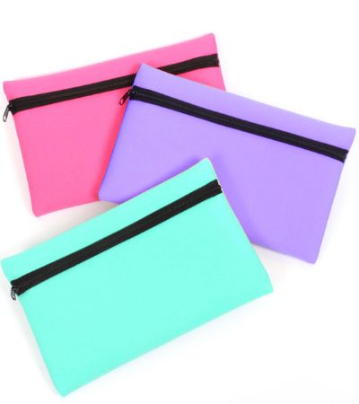 Just Stationery Neoprene Pencil Case...Assorted Picked At Random | 6235