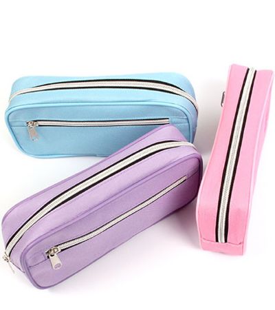 Just Stationery Twin Zipped Pencil Case...Assorted Picked At Random | 6239