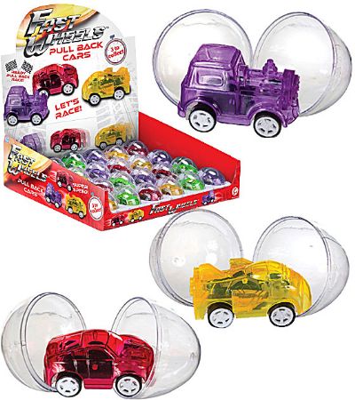 24x Fast Wheels Pull Backs In Capsule 
