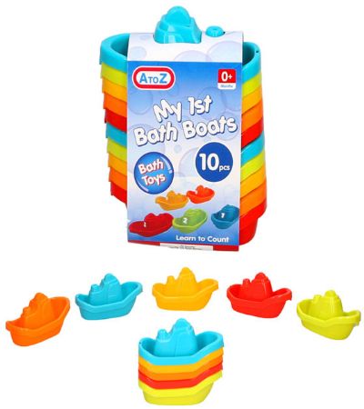 My First Bath Boats, 10 Piece Set. | 63318