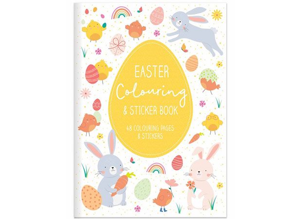 Easter Theme 48 Page A4 Colouring And Sticker Book | 6414/FSC