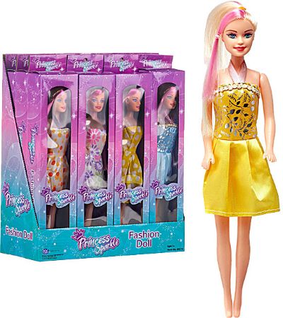 12x Princess Sparkle Fashion Doll