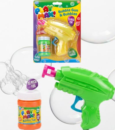 Play Max Bubble Gun With Bubbles...Assorted Designs