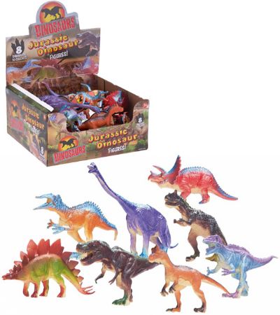 24x Jurasic Dinosaurs In Counter Display Unit