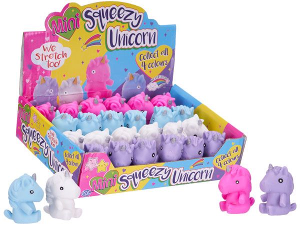 24x Mini Stretchy Squeezy Unicorns