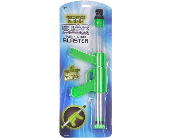 Star Mission Glow In The Dark Pump Action Blaster..zzz