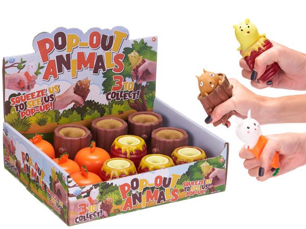 Squeeze Pop Out Animals | Wholesale Pocket Money Toys
