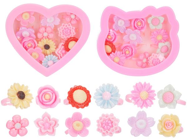 Wholesale Girls Flower Rings In Gift Box | Bulk