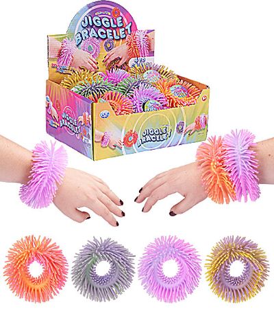24x Tie Dye Jiggly Bracelet In Counter Display | 65792
