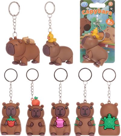 24x 3D Capybara Keychain Chains | 65913B