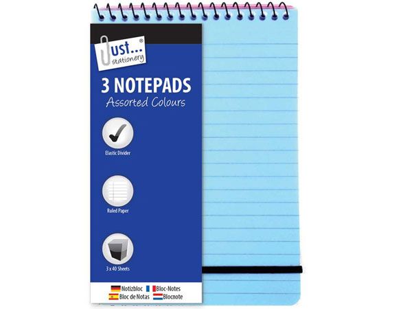 Just Stationery 3pack PP Cover Notebooks