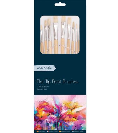 Work Of Art - 12pk Natural Artist Brush Set