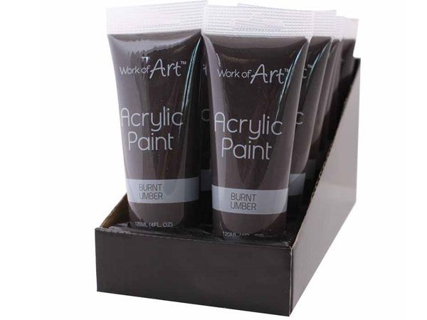 Wholesale acrylic paint | 120ml burnt umber