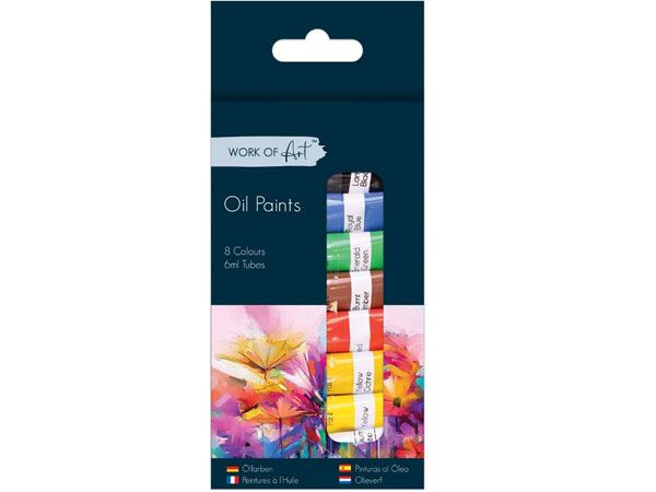 Work Of Art - 8pk Oil Colour Paints | 6740