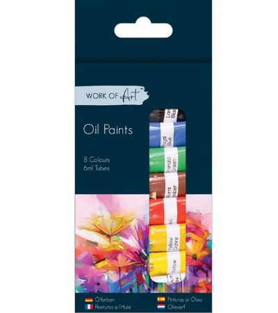 Work Of Art - 8pk Oil Colour Paints
