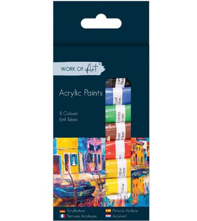 Wholesale Tubes Of Artist Acrylic Paint | 8 Pack