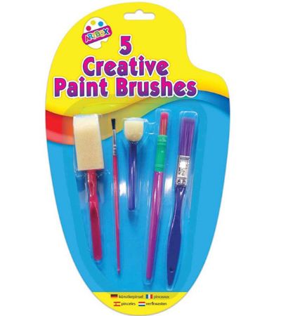 Art Box 5pk Creative Paint Brush Set