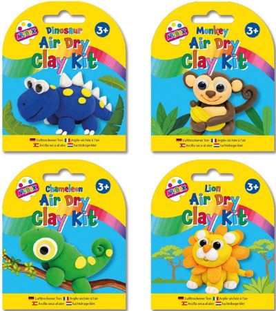 12x Artbox Air Dry Clay Kits For Boys