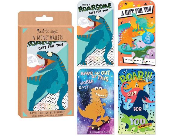 Just To Say...4pk Money Wallets - Kids Assortment