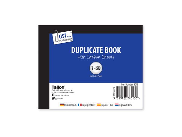 Just Stationery Half Size Duplicate Book